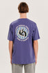 Emerson Ανδρικό Κοντομάνικο T-Shirt με Τύπωμα στην Πλάτη Μοβ
